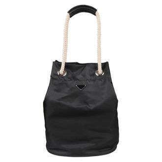 Prada Heren, Tassen, Zwart, Maat: ONE Size Nylon