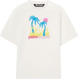 Palm Angels Burning Oasis t-shirt - White