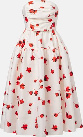 Self Portrait Abito midi in taffetà