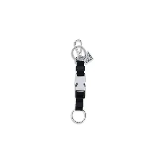Prada Keyrings, male, Black, Size: ONE SIZE Fabric Keyring