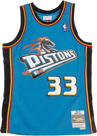 Mitchell & Ness Grant Hill Swingman Tank Top - Heren - Fitness - Blauw - XS - Polyester - Fitness