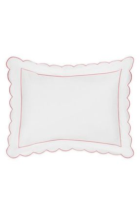 Matouk Butterfield 500 Thread Count Cotton Percale Sham in Azalea at Nordstrom, Size Standard