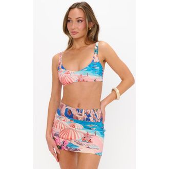 Show me your Mumu On The Go Skirt in Oasis Beach Club at Nordstrom, Size Large