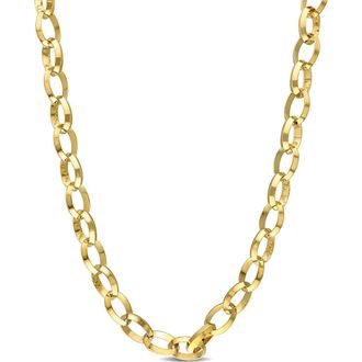 Delmar Mens Rolo Link Chain Necklace in Yellow at Nordstrom Rack
