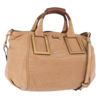 Chlo&eacute; Pre-owned Handbag - Dames - Pre-owned - Beige - Maat: ONE Size Leer