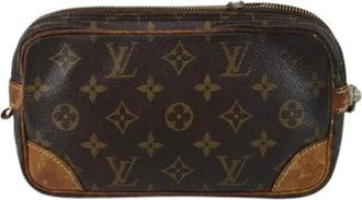 Louis Vuitton Pre-owned Clutches, female, Brown, Size: ONE SIZE Pre-owned Canvas Clutch