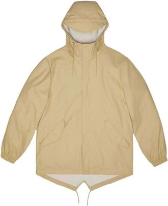 Rains Fishtail Jacket W3 - Dames - Regenjassen - Beige - M - Polyester - Jassen