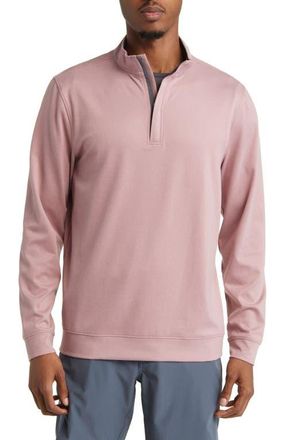Swannies McKinnon Quarter Zip Golf Pullover in Rose at Nordstrom, Size X-Large