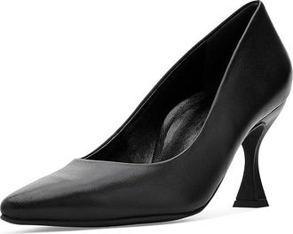 Paul Green Diana Pump Womens Flat Shoes Black Softnappa : AT 7.5 (US Womens 10) M, Leather