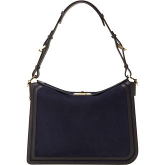 Lanvin Compagnon Asymmetrical Bag In Suede in Montana at Nordstrom