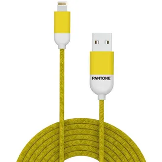 Pantone Celly Pt-lcs001-5y Cable De Tel&eacute;fono M&oacute;vil Amarillo 1,5 M Usb A Lightning