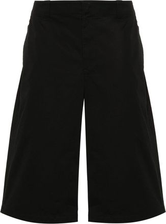 Christophe Lemaire twill-weave bermuda shorts - men - Cotton/Cotton - 50 - Black