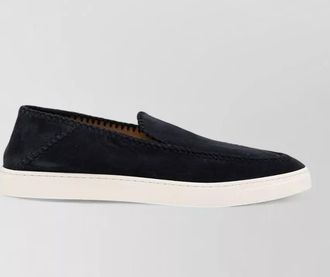 Giorgio Armani leather low top slip on loafers