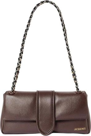 Jacquemus Le Bambino Long Schoudertas - Dames - Schoudertassen - Bruin - ONE Size - Katoen - Tassen