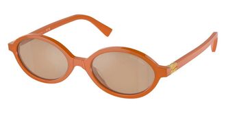 Miu Miu Brown Oval Ladies Sunglasses MU 04ZS 11V40D 50