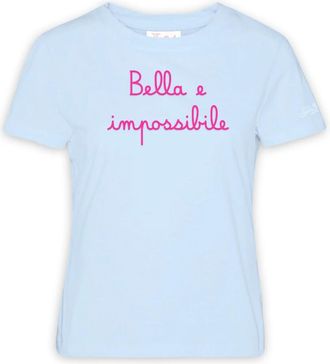 MC2 Saint Barth Tops, Dames, Blauw, L, Bella Impossibile 31 EMB