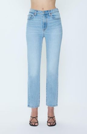 Pistola Denim Bri High Waist Ankle Straight Leg Jeans in Day Off at Nordstrom, Size 28