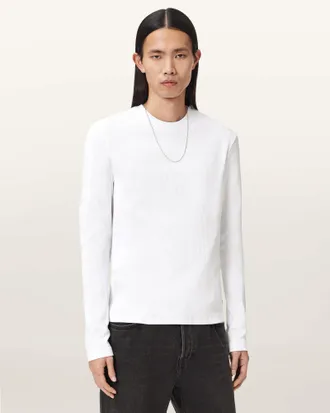 AllSaints Cotton Theo Long Sleeve Crew, Size: XXL