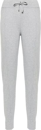 Eleventy drawstring-fastening knitted trousers - women - Cashmere/Wool - L - Grey