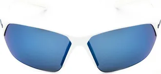 Nike NIKESKYLONACEMIEV1125 Shield Semi Rim Sunglasses - White
