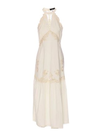 Twinset Long Dress With Embroidery