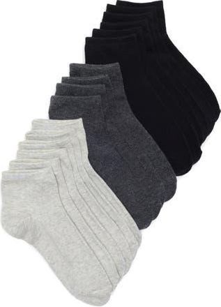 Vince Camuto Assorted 8-Pack Quarter Socks in Light Gray Heather at Nordstrom Rack, Size 9/11