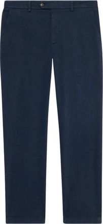 Brooks Brothers Regular Fit Microtwill Stretch Katoen Chino - Heren - Chinos - Blauw - W30 - Katoen - Broeken