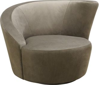 Pasargad Home Vicenza Swivel Base Crescent Chair