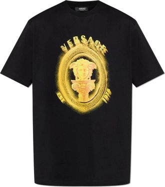 Versace Hombre, Camisetas, Negro, Talla: XL