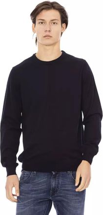 Baldinini Blue Fabric Men Mens Sweater