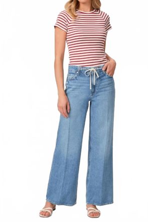 Paige Zoey Ankle Wide Leg Jeans In Ayala
