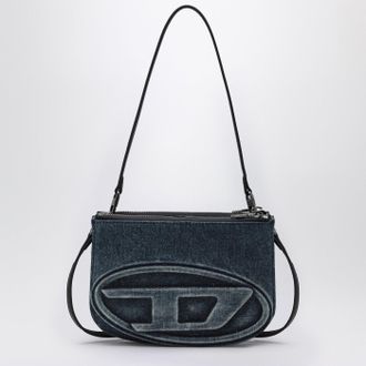 Diesel Borsa a spalla 1DR Twin blu in denim