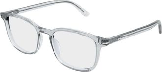 Gucci Glasses, male, Gray, Size: 52 MM Rectangular Optical Frame