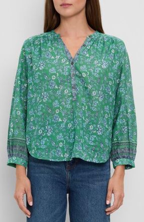 Michael Stars Katarina Print Top in Aruba Border Print at Nordstrom, Size X-Small