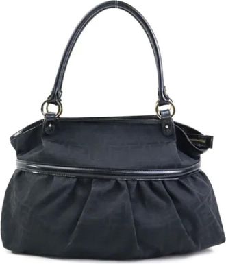 Fendi Pre-owned Handbags, female, Black, Size: ONE SIZE Pre-owned Canvas fendi-bags