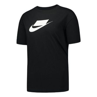 Nike (WMNS) Nike Casual Sports Training Round Neck Short Sleeve Black T-Shirt DB9828-010