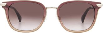 Rag & Bone Brown Gradient Square Ladies Sunglasses RNB6000S 0B3V/HA