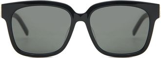 Saint Laurent SL M40/F Asian Fit 003 Womens Sunglasses Black Size 55 - Free RX Lenses - Free RX Lenses