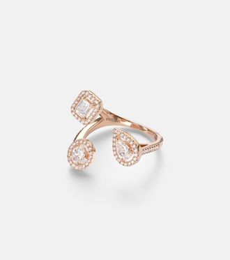 Messika Anillo My Twin Trilogy de oro rosa de 18 ct con diamantes