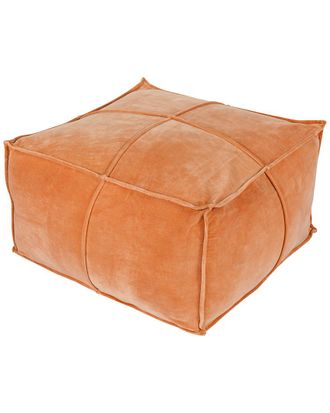 Surya Cotton Velvet Pouf