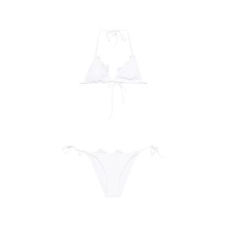 Ermanno Scervino Bikinis, female, White, Size: S Lace-tie Bikini