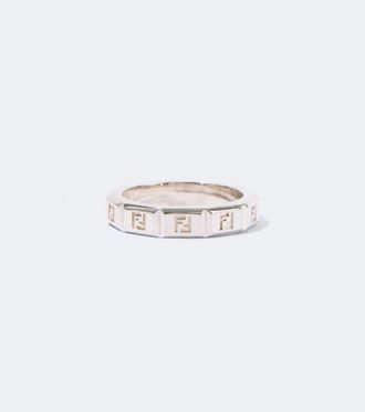 Fendi FF sterling silver ring
