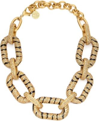 Roberto Cavalli Collana con cristalli - Oro