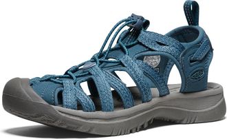 Keen Womens Whisper Closed Toe Sport Sandals, Smoke Blue, 2.5