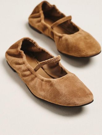 Reformation Buffy Ruched Ballet Flats
