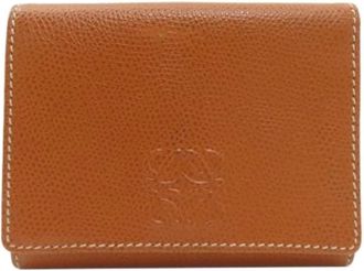 Loewe Pre-owned Leather Wallet - Dames - Vintage Accessoires - Bruin - ONE Size - Leer - Vintage