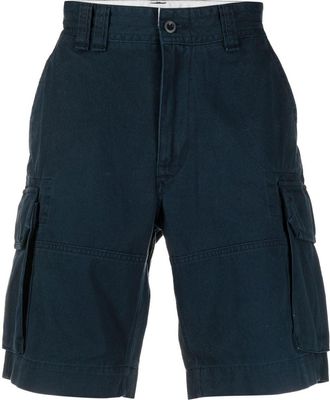 Polo Ralph Lauren logo-patch cotton cargo shorts - men - Cotton - 31 - Blue