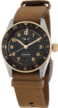 Longines Spirit Zulu Time Automatic Anthracite Dial Mens Watch L3.802.5.53.9