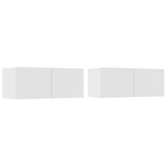 Berkfield Home Classic 4 Piece TV Cabinet Set White Engineered Wood