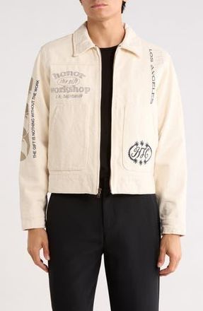 Honor The Gift Banner Twill Workwear Jacket in Natural at Nordstrom Rack, Size X-Large
